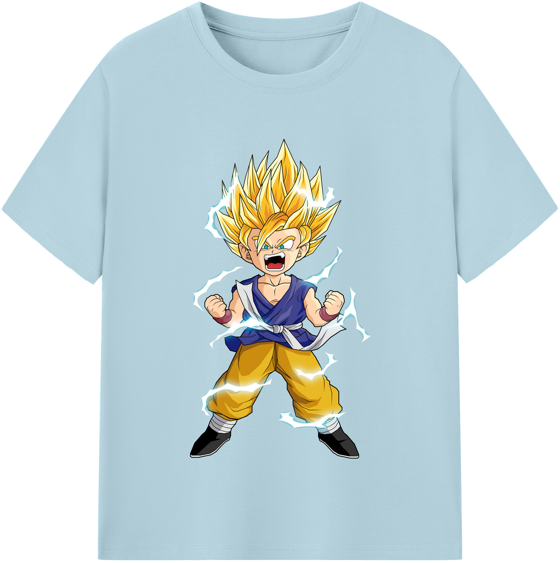 （画像用） ドラゴンボール 孫 悟飯（そんごはん）DRAGON BALL Son Gohan 綿100％半袖Tシャツ（フロントプリント）